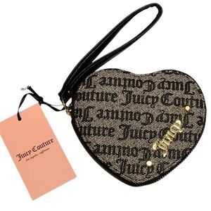 Juicy Couture Vegan Faux Leather Gothic Print Coin Purse NWT